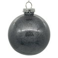 thumbnail image 1 of Vickerman 4.75" Clear Ball Christmas Ornament with Limestone Glitter Interior, 4 Pieces per bag, 1 of 1