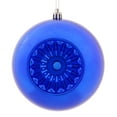 thumbnail image 1 of Vickerman 4.75" Cobalt Blue Shiny Star Brite Ball Ornament, 4 per Bag, 1 of 4