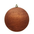thumbnail image 1 of Vickerman 4.75" Copper Glitter Ball Ornament, 4 per Bag, 1 of 2