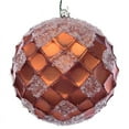 thumbnail image 1 of Vickerman 4.75" Copper Net Beaded Ball, 3 per Bag, 1 of 3