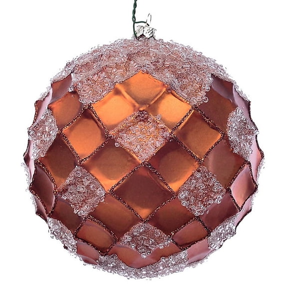 Vickerman 4.75" Copper Net Beaded Ball, 3 per Bag