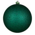 thumbnail image 1 of Vickerman 4.75" Dark Teal Glitter Ball Ornament, 4 per Bag, 1 of 3