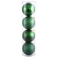 thumbnail image 1 of Vickerman 4.75" Emerald 4-Finish Ball Ornament Assortment, 4 per Box, 1 of 7