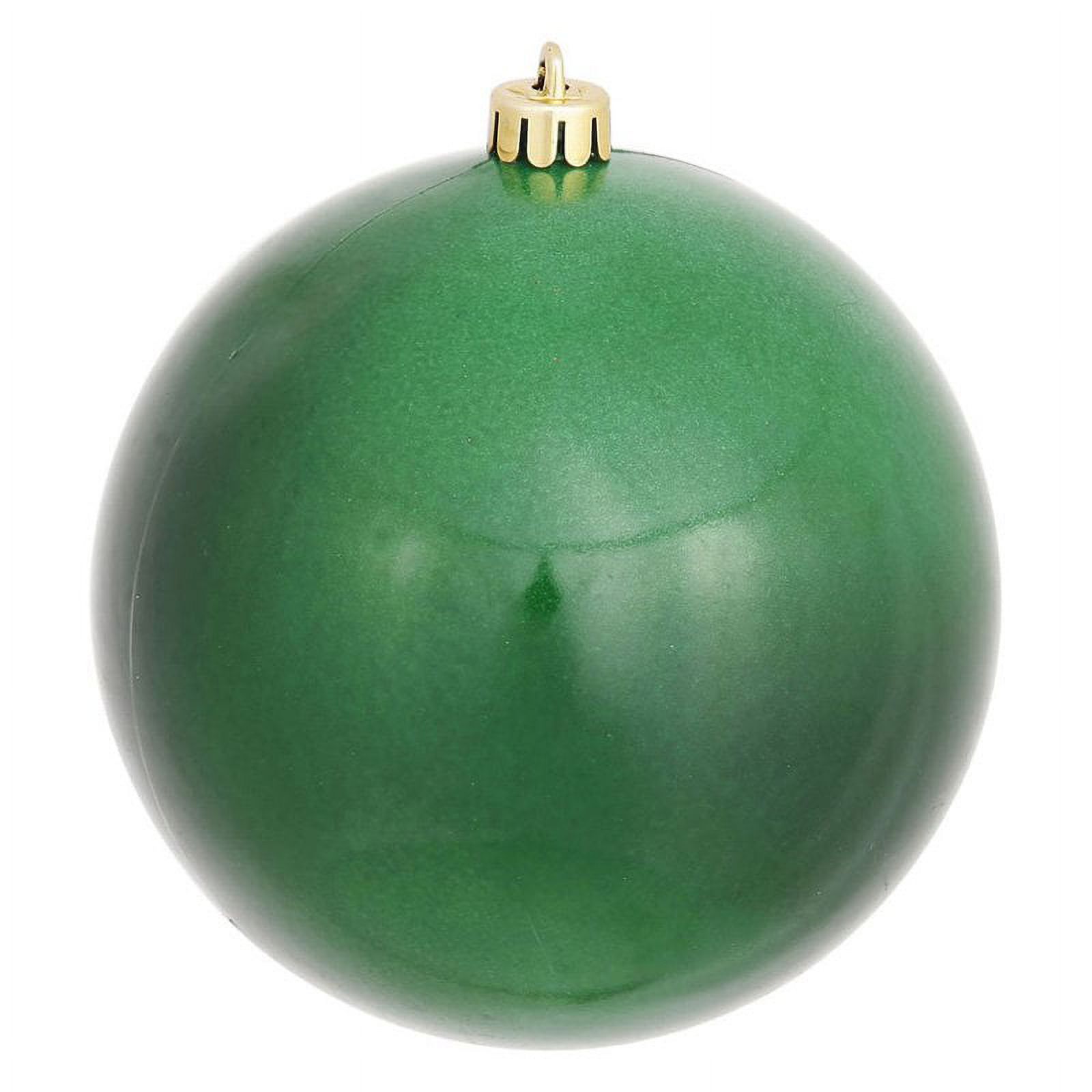 Vickerman 4.75" Emerald Candy Ball Ornament, 4 per Bag - image 1 of 7