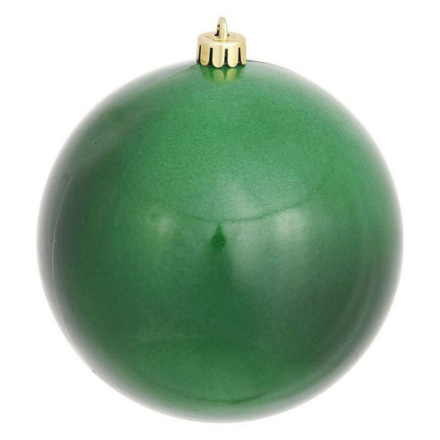 Vickerman 4.75" Emerald Candy Ball Ornament, 4 per Bag