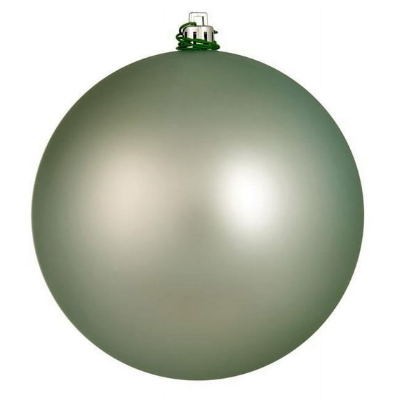 Vickerman 4.75" Frosty Mint Matte Ball Ornament, 4 per Bag