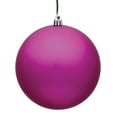 thumbnail image 1 of Vickerman 4.75" Fuchsia Matte Ball Ornament, 4 per Bag, 1 of 2