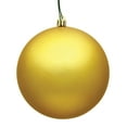 thumbnail image 1 of Vickerman 4.75" Honey Gold Matte Ball Ornament, 4 per Bag, 1 of 2