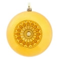 thumbnail image 1 of Vickerman 4.75" Honey Gold Shiny Star Brite Ball Ornament, 4 per Bag, 1 of 4