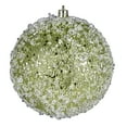 thumbnail image 1 of Vickerman 4.75" Lime Glitter Hail Ball Ornament, 4 per Bag, 1 of 3
