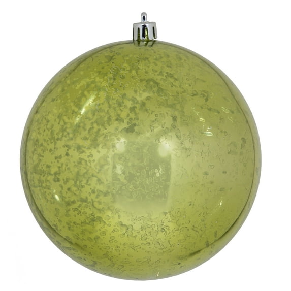Vickerman 4.75" Lime Mercury Ball Ornament, 4 per Bag.