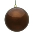 thumbnail image 1 of Vickerman 4.75" Mocha Candy Ball Ornament, 4 per Bag, 1 of 2