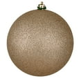thumbnail image 1 of Vickerman 4.75" Oat Glitter Ball Ornament, 4 per Bag, 1 of 3