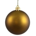 thumbnail image 1 of Vickerman 4.75" Olive Matte Ball Ornament, 4 per Bag, 1 of 7