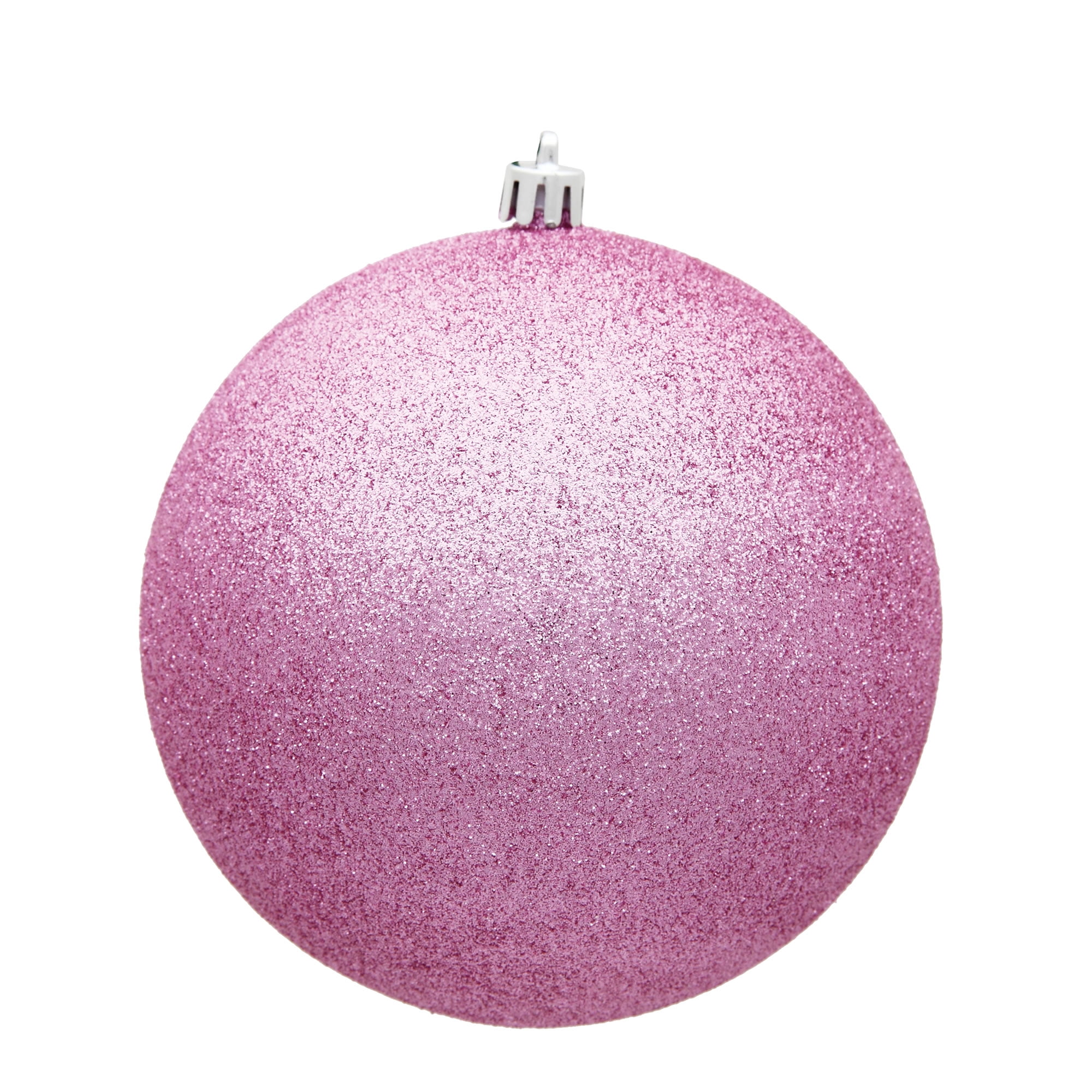 Vickerman 4.75" Pink Glitter Ball Ornament, 4 per Bag