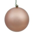 thumbnail image 1 of Vickerman 4.75" Rose Gold Candy Ball Ornament, 4 per Bag, 1 of 2