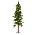 thumbnail image 1 of Vickerman 4' Alpine Artificial Christmas Tree, Warm White Dura-lit LED Lights, 1 of 2