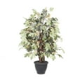 thumbnail image 1 of Vickerman 4' Artificial Frosted Maple Extra Full Bush, Gray Round Plastic Container., 1 of 3