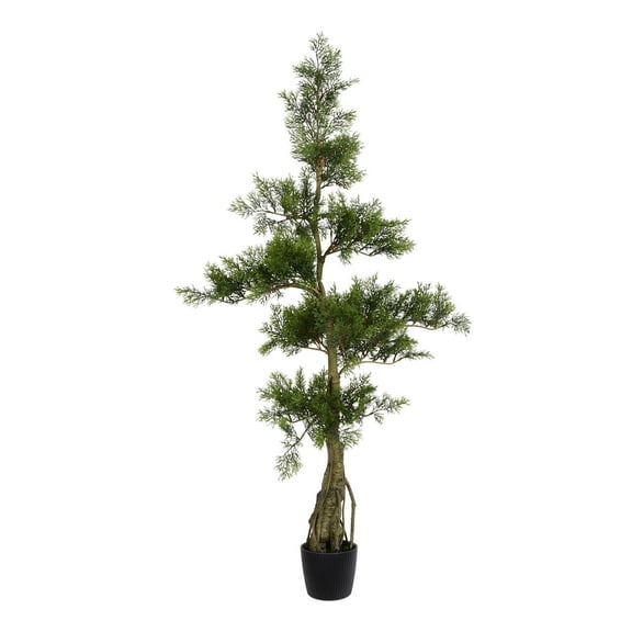 Vickerman 4' Artificial Potted Cedar Tree.