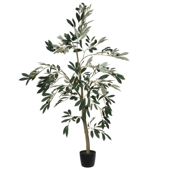 Vickerman 4' Artificial Potted Olive Tree.