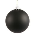 thumbnail image 1 of Vickerman 4" Black Matte Ball Ornament, 6 per Bag, 1 of 5