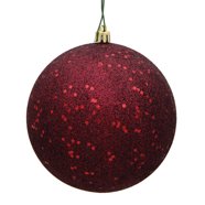 Vickerman 7 Silver Matte Glitter Pinecone Christmas Ornament, 4 per