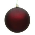 thumbnail image 1 of Vickerman 4" Burgundy Matte Ball Ornament, 6 per Bag, 1 of 2