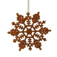 thumbnail image 1 of Vickerman 4" Burnished Orange Glitter Snowflake Christmas Ornament, 24 per Box, 1 of 2