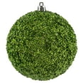 thumbnail image 1 of Vickerman 4" Celadon Beaded Ball Ornament, 6 per Bag, 1 of 4