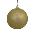 thumbnail image 1 of Vickerman 4" Champagne Glitter Ball Ornament, 6 per Bag, 1 of 5