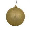 thumbnail image 1 of Vickerman 4" Champagne Sequin Ball Ornament, 6 per Bag, 1 of 5