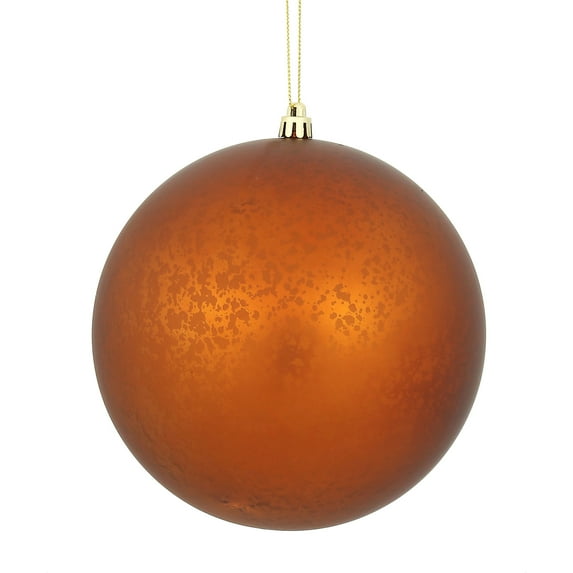 Vickerman 4" Copper Matte Mercury Ball Ornament, 6 per Bag.