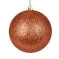thumbnail image 1 of Vickerman 4" Coral Glitter Ball Ornament, 6 per Bag, 1 of 3