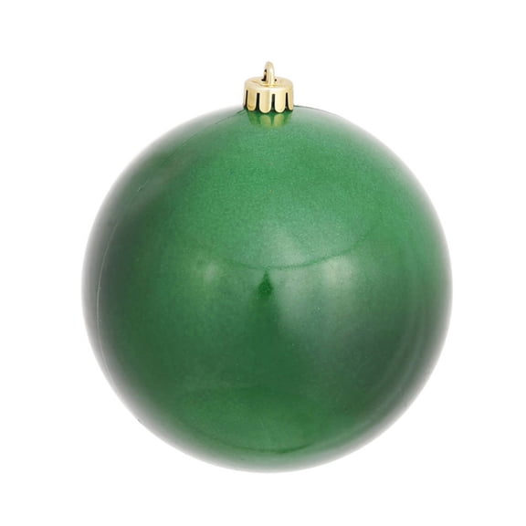 Vickerman 4" Emerald Candy Ball Ornament, 6 per Bag