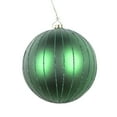 thumbnail image 1 of Vickerman 4" Emerald Matte Glitter Ball Christmas Ornament, 4 pieces per bag, 1 of 2