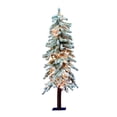 thumbnail image 1 of Vickerman 4' Flocked Alpine Artificial Christmas Tree, Clear Dura-Lit lights, 1 of 6