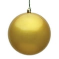 thumbnail image 1 of Vickerman 4" Gold Candy Ball Ornament, 6 per Bag, 1 of 2