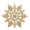 thumbnail image 1 of Vickerman 4" Gold Glitter Snowflake Christmas Ornament, 24 per Box, 1 of 2