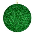 thumbnail image 1 of Vickerman 4" Green Beaded Ball Ornament, 6 per Bag, 1 of 3