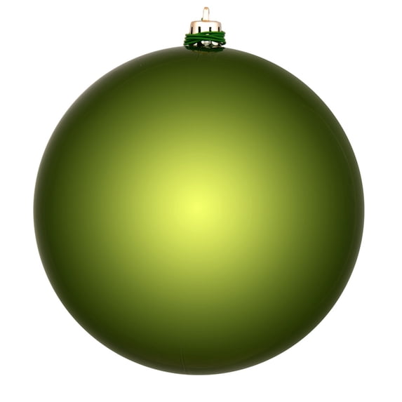 Vickerman 4" Juniper Green Shiny Ball Ornament, 6 per Bag