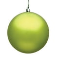 thumbnail image 1 of Vickerman 4" Lime Matte Ball Ornament, 6 per Bag, 1 of 2