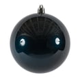 thumbnail image 1 of Vickerman 4" Midnight Blue Candy Ball Ornament, 6 per Bag, 1 of 3