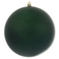 thumbnail image 1 of Vickerman 4" Midnight Green Matte Ball Ornament, 6 per Bag, 1 of 5