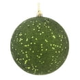 thumbnail image 1 of Vickerman 4" Moss Green Sequin Ball Ornament, 6 per Bag, 1 of 2