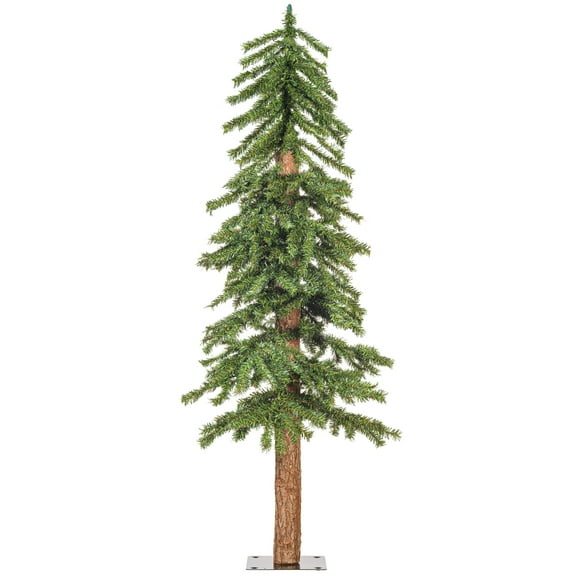 Vickerman 4' Natural Bark Alpine Artificial Christmas Tree, Unlit