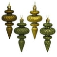 thumbnail image 1 of Vickerman 4" Olive 4-Finish Finial Ornament, 8 per Box, 1 of 3