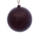 thumbnail image 1 of Vickerman 4" Plum Wood Grain Ball Ornament. These ornaments are the perfect addition to any holiday decorating project. They features a light wood grain pattern. Includes 6 pieces per pack., 1 of 1
