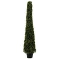 thumbnail image 1 of Vickerman 4' Potted Artificial Boxwood Cone., 1 of 9