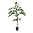 thumbnail image 1 of Vickerman 4' Potted Artificial Green Nandina Tree., 1 of 9