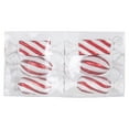 thumbnail image 1 of Vickerman 4" Red-White Candy Christmas Ornament, 6 per Box, 1 of 2